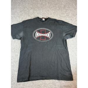 Independent Truck Company Graphic T Shirt Mens Large Black Logan Streetwear Tee